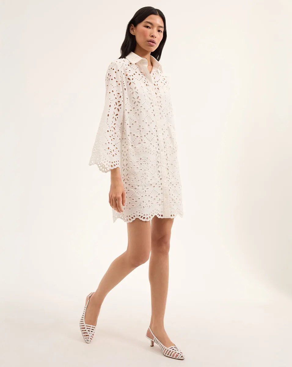 Sumatra Cotton Eyelet Dress