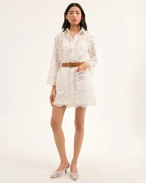 Sumatra Cotton Eyelet Dress