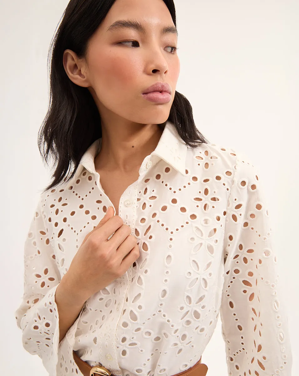 Sumatra Cotton Eyelet Dress