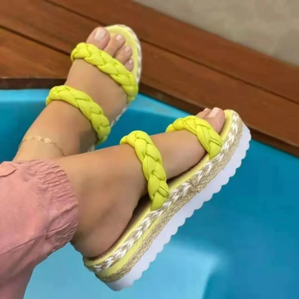 Summer Women Bow Indoor Outdoor Beach Flip-flops