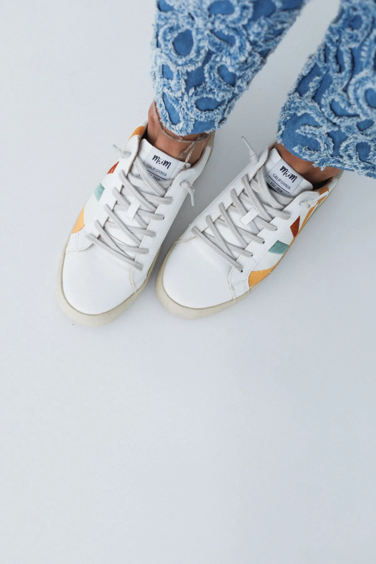 Sun Rays Retro Sneakers - Blue