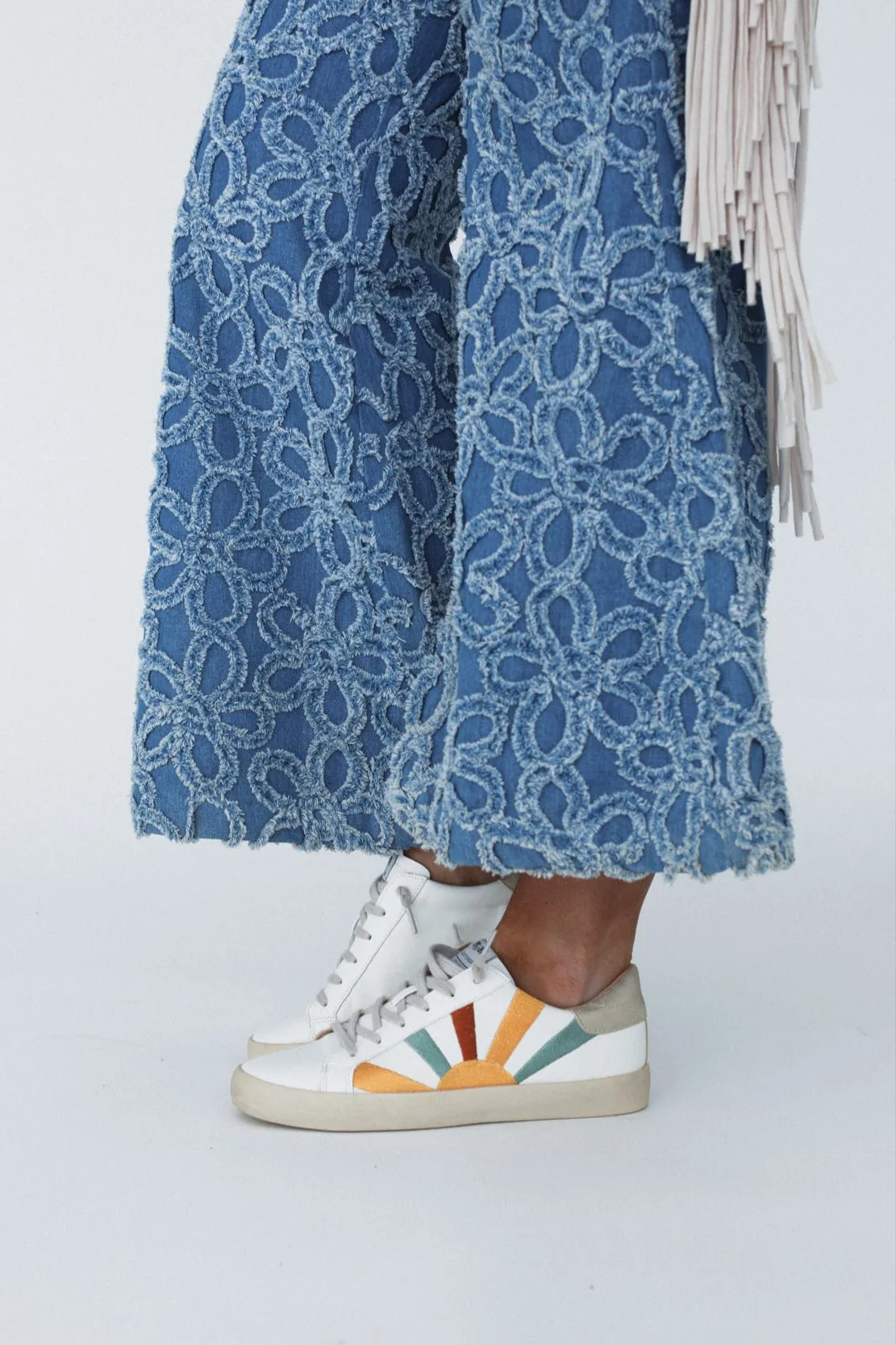 Sun Rays Retro Sneakers - Blue