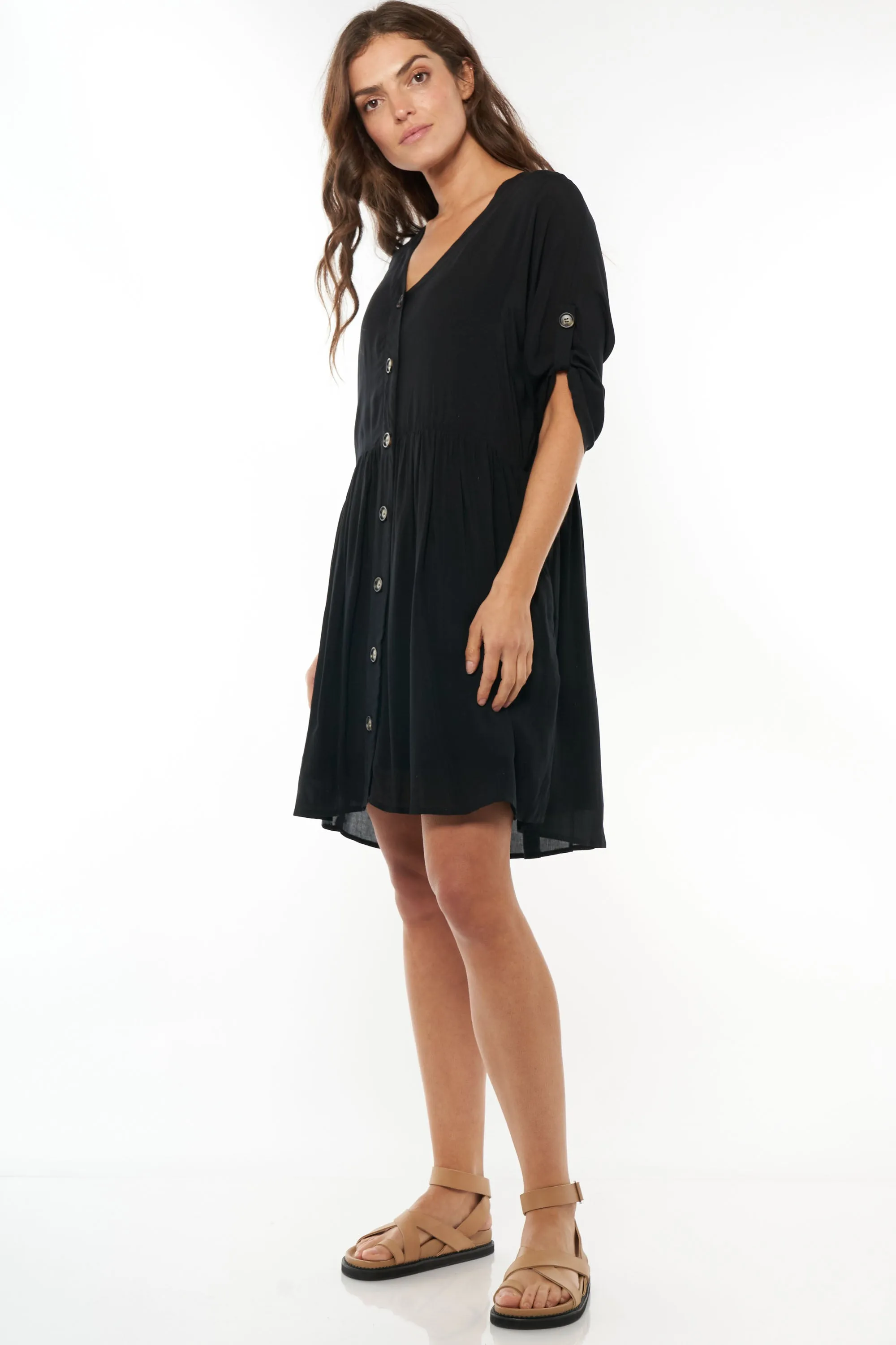 Sunrise Button Front Dress