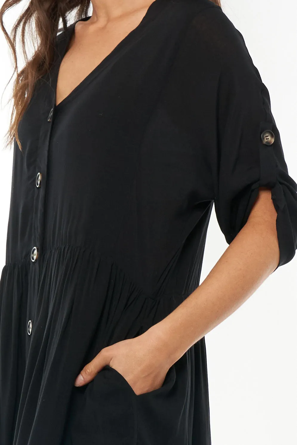Sunrise Button Front Dress