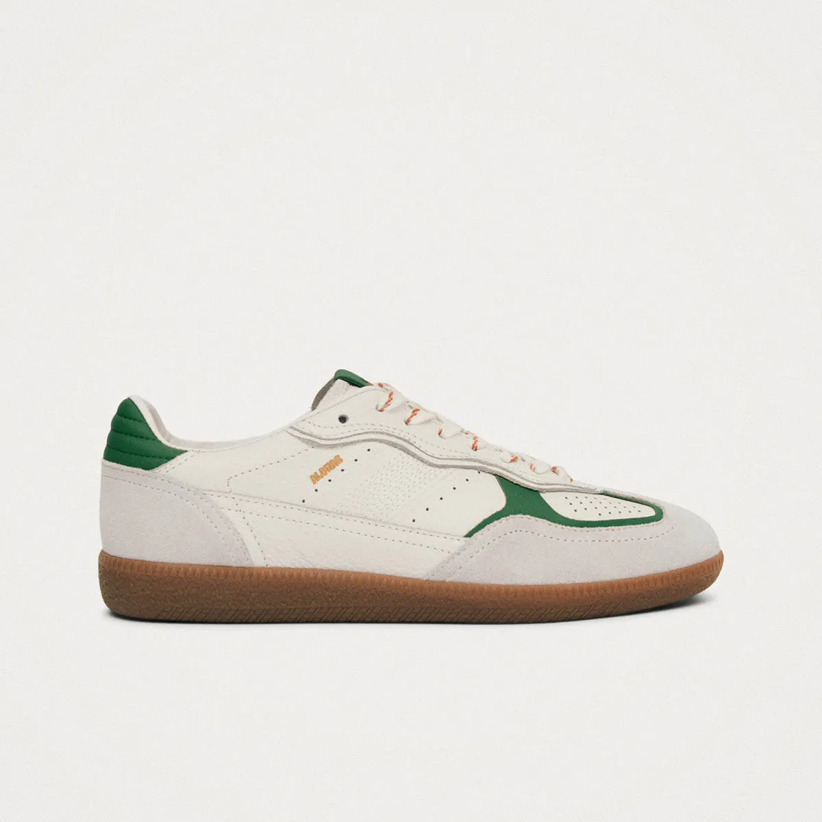 Tb.490 Rife Grain White Grass Green Leather Sneakers