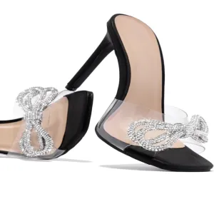 Transparent Peep Toe Stiletto Heel Sandals