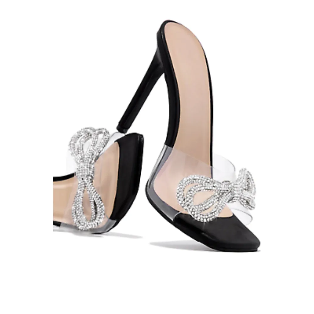 Transparent Peep Toe Stiletto Heel Sandals