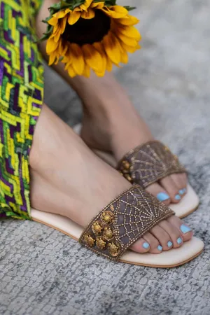 Turtle Embellished Slip-On