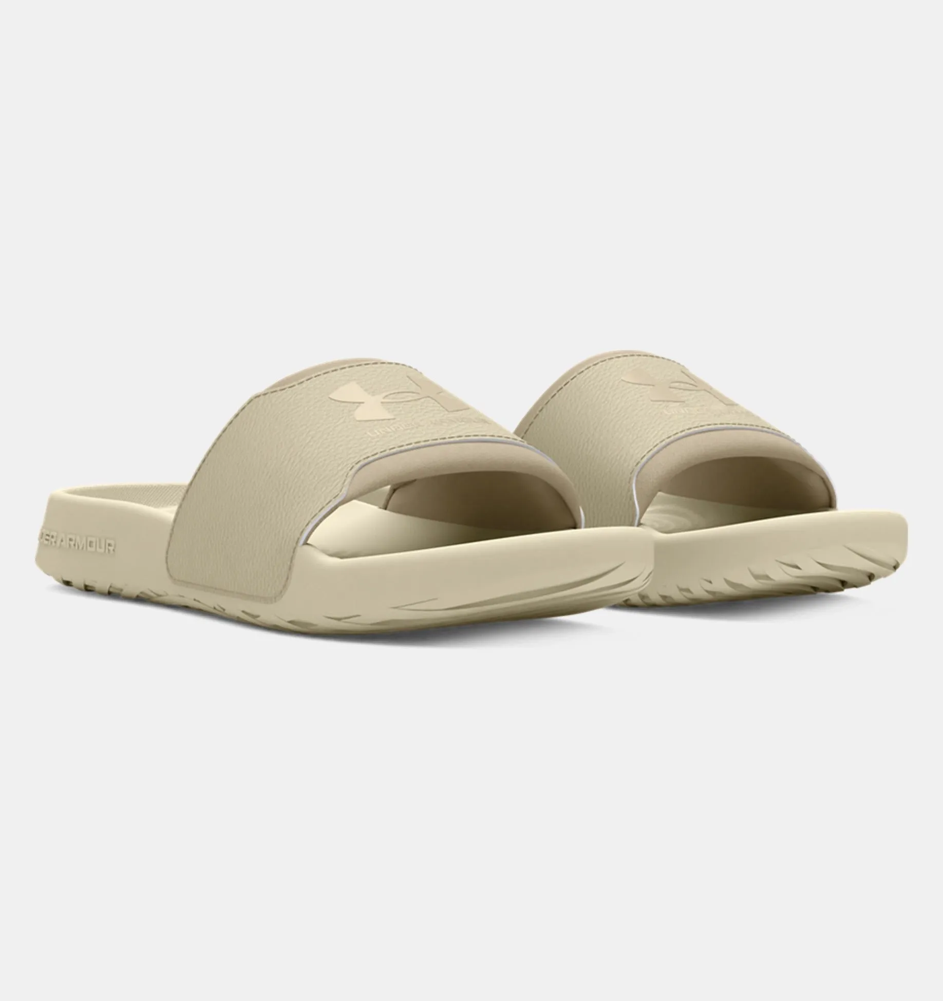 Under Armour Women's Women's UA Ignite Select Slides - Silt / Khaki Base