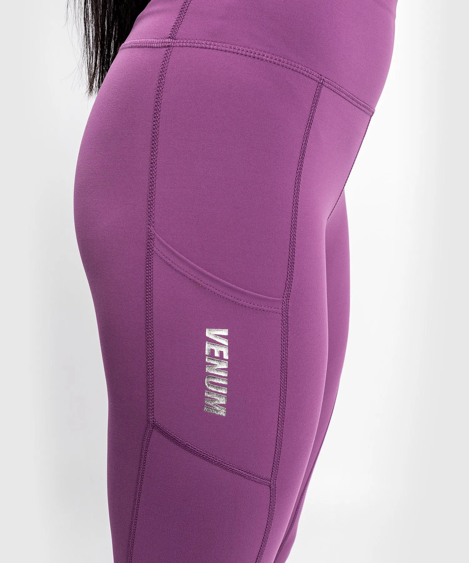 Venum Essential Performance Leggings - Dusky Orchid/Brushed Silver