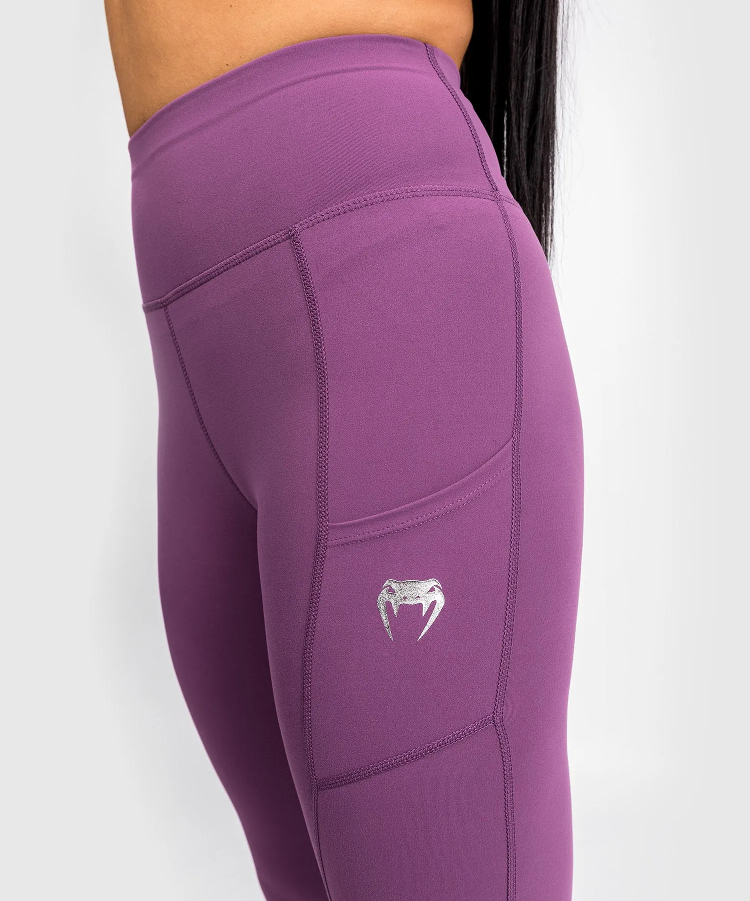 Venum Essential Performance Leggings - Dusky Orchid/Brushed Silver
