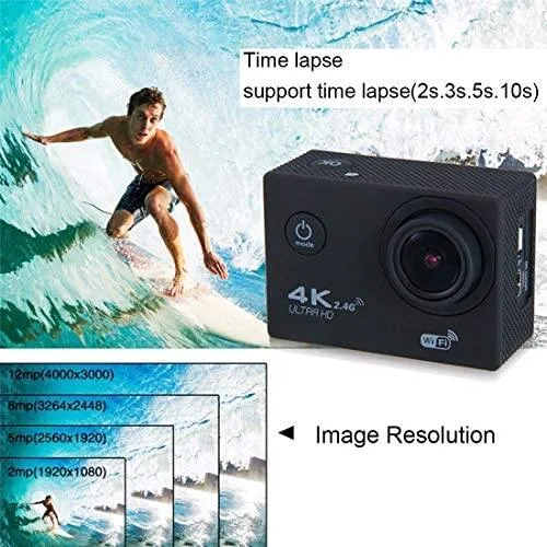 Waterproof Action WiFi Sports Camcorder F60R 2.0'' Screen 4K