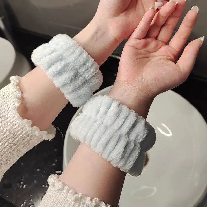 Waterproof Face Wash Wristband & Sweat Absorbent Cuff