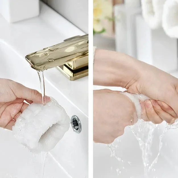 Waterproof Face Wash Wristband & Sweat Absorbent Cuff
