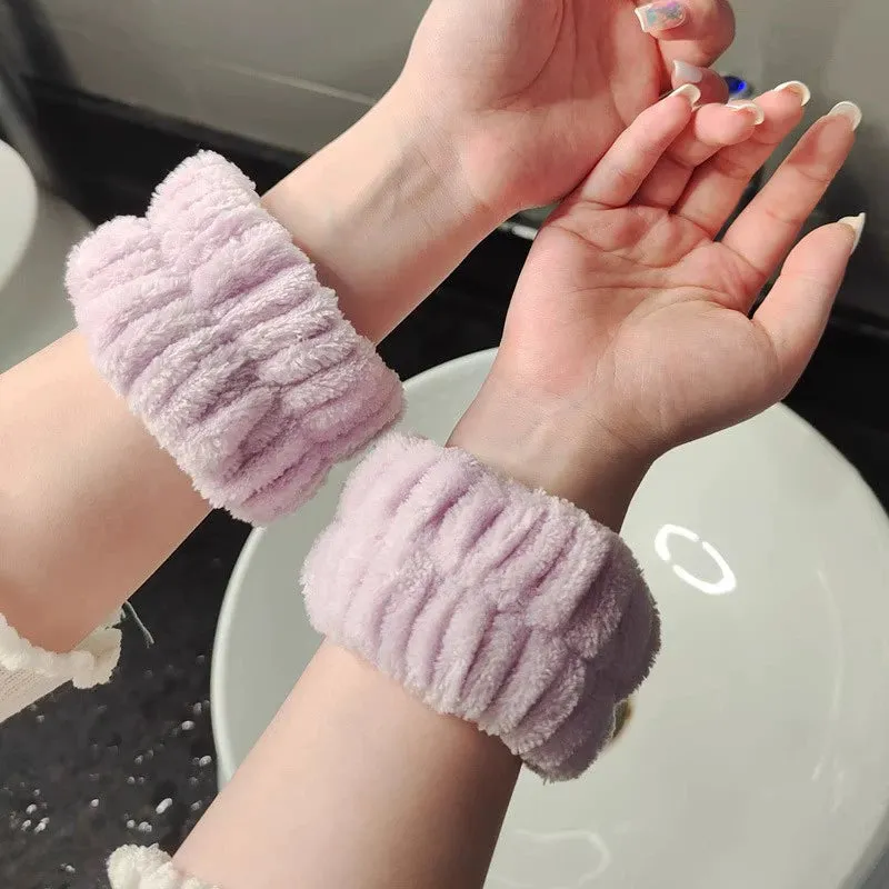 Waterproof Face Wash Wristband & Sweat Absorbent Cuff