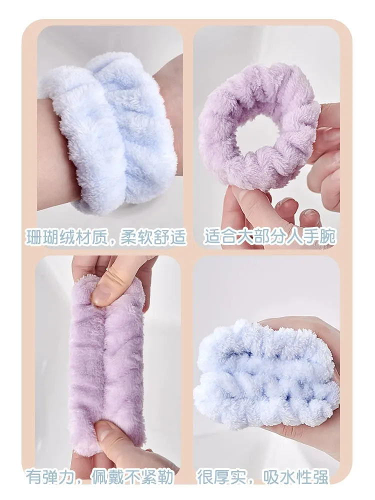 Waterproof Face Wash Wristband & Sweat Absorbent Cuff