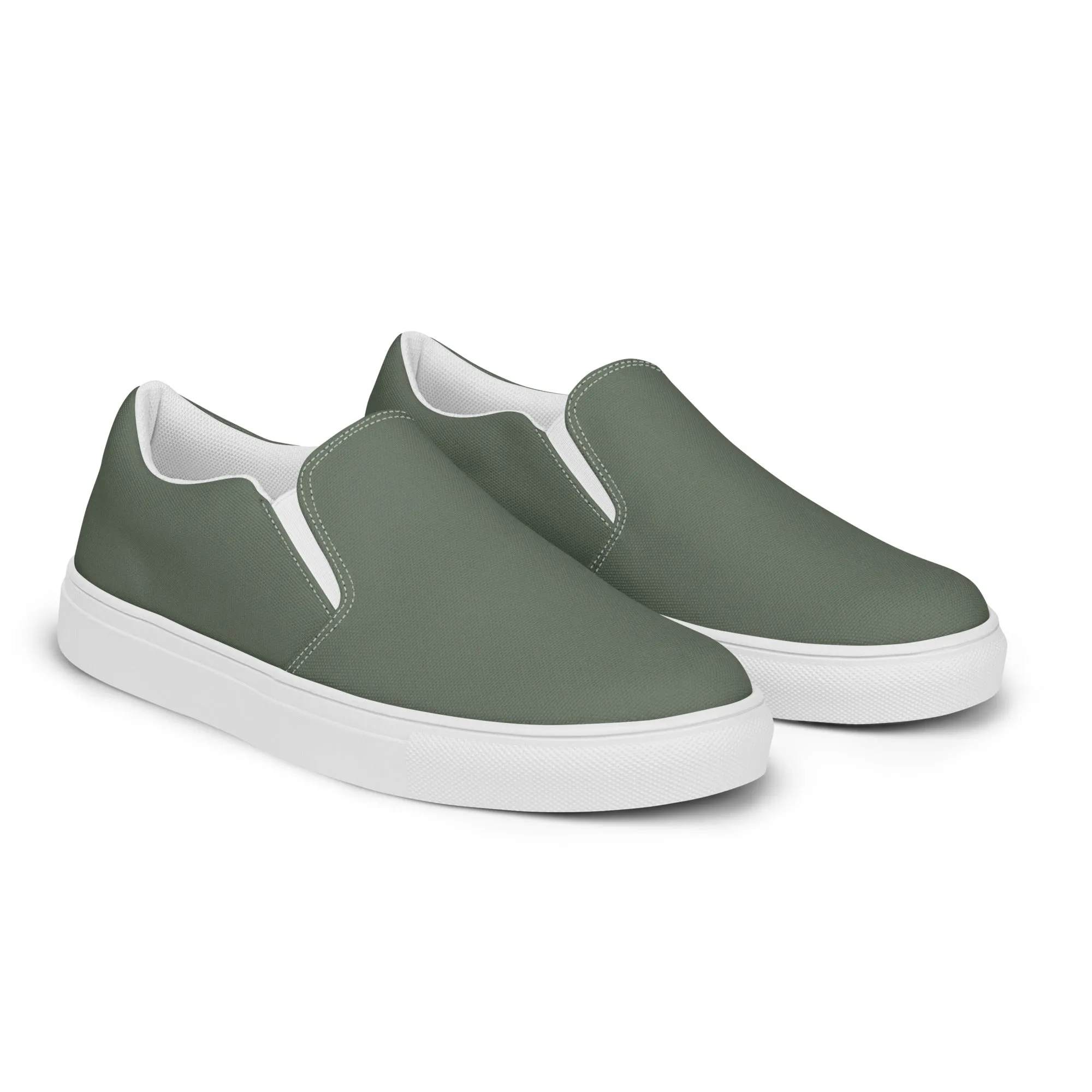 Women’s Grey slip-on canvas shoes