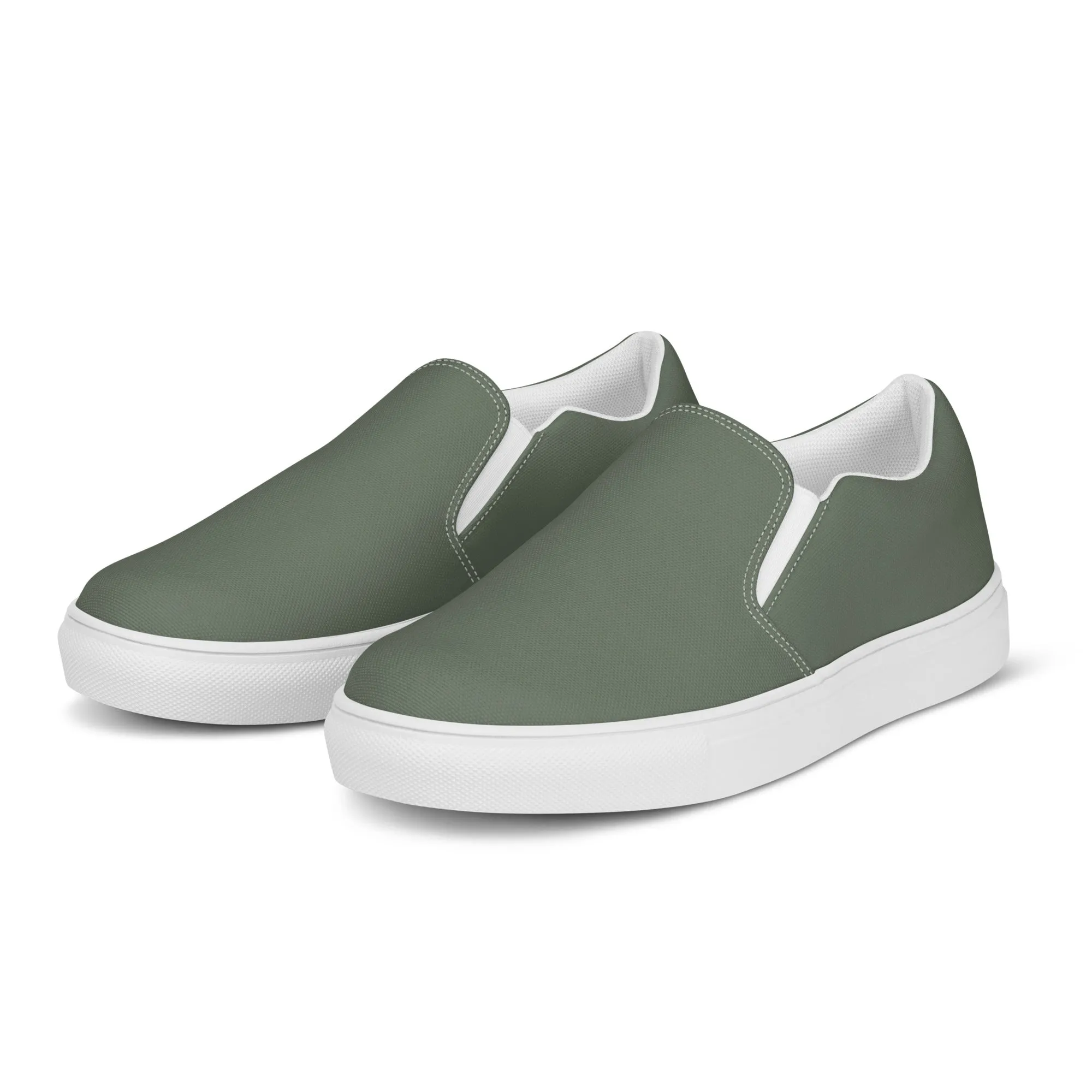 Women’s Grey slip-on canvas shoes