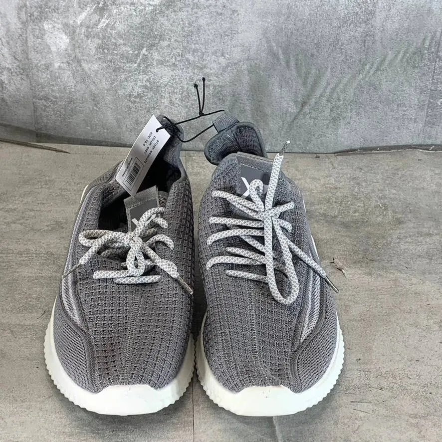 XRAY FOOTWEAR Men's Gray Knit Breathable Niko Lace-Up Sneakers SZ 10.5