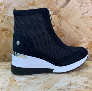 Xti Womens Fashion Wedge Trainers - Black