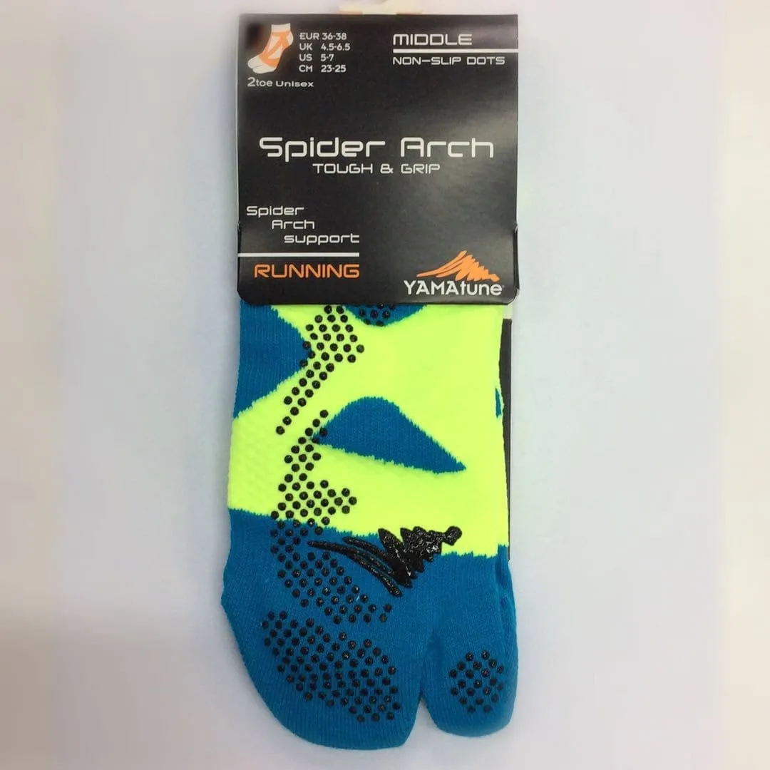 Yamatune 2 Toe Socks- Middle Length with Anti-slip Dots